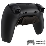 eXtremeRate Real Metal Buttons (RMB) Version RISE4 Plus MAX Back Paddles Kit with Clicky Trigger Stops & Rubberized Grip for PS5 Controller BDM-010/020 - Black - HKCPFJ001