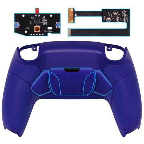 eXtremeRate Remappable Rise4 Remap Kit for PS5 Controller BDM-010/020 - Rubberized Cobalt Blue - YPFU6015