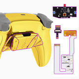 eXtremeRate Remappable RISE4 V3 Remap Kit for PS5 Controller BDM-030/040/050 - Chrome Gold - YPFD4001G4