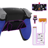 eXtremeRate Remappable RISE4 V3 Remap Kit for PS5 Controller BDM-030/040/050 - Rubberized Blue - YPFU6003G4