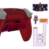 eXtremeRate Remappable RISE4 V3 Remap Kit for PS5 Controller BDM-030/040/050 - Scarlet Red - YPFP3007G4