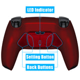 eXtremeRate Remappable RISE4 V3 Remap Kit for PS5 Controller BDM-030/040/050 - Scarlet Red - YPFP3007G4