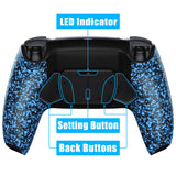 eXtremeRate Remappable RISE4 V3 Remap Kit for PS5 Controller BDM-030/040/050 - Textured Blue - YPFP3005G4