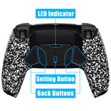 eXtremeRate Remappable RISE4 V3 Remap Kit for PS5 Controller BDM-030/040/050 - Textured White - YPFP3003G4