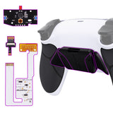 eXtremeRate Remappable RISE4 V3 Remap Kit for PS5 Controller BDM-030/040/050/060 - Rubberized White Black- Black - YPFU6010G5