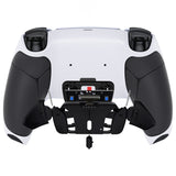 eXtremeRate Remappable RISE4 V3 Remap Kit for PS5 Controller BDM-030/040/050/060 - Rubberized White Black- Black - YPFU6010G5