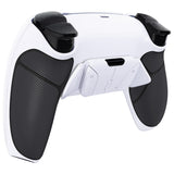 eXtremeRate Remappable RISE4 V3 Remap Kit for PS5 Controller BDM-030/040/050/060 - Rubberized White Black- White - YPFU6011G5