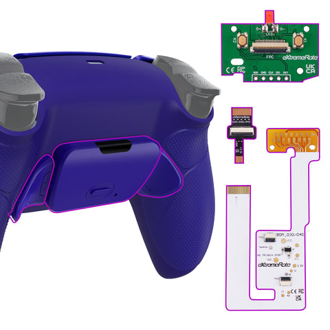 eXtremeRate Remappable RISE V3 Remap Kit for PS5 Controller BDM-030/040/050 - Rubberized Cobalt Blue - XPFU6015G4