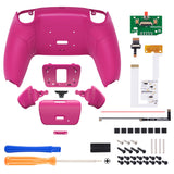 eXtremeRate Remappable RISE V3 Remap Kit for PS5 Controller BDM-030/040/050 - Rubberized Nova Pink - XPFU6009G4