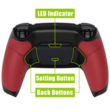 eXtremeRate Remappable RISE V3 Remap Kit for PS5 Controller BDM-030/040/050 - Rubberized Red - XPFU6005G4