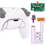 eXtremeRate Remappable RISE V3 Remap Kit for PS5 Controller BDM-030/040/050 - White - XPFP3008G4