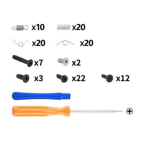 eXtremeRate Repair Tools Springs & Cross Screwdriver & Screws Kit & & Prying Tool for PS5 Edge Controller - PDNEGM042