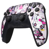 eXtremeRate Lovely Punky Bunny Front Housing Shell Compatible with ps5 Controller BDM-010/020/030/040, DIY Replacement Shell Custom Touch Pad Cover Compatible with ps5 Controller - ZPFR016G3