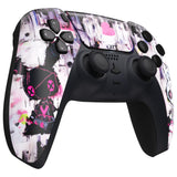 eXtremeRate Lovely Punky Bunny Front Housing Shell Compatible with ps5 Controller BDM-010/020/030/040/050, DIY Replacement Shell Custom Touch Pad Cover Compatible with ps5 Controller - ZPFR016G3