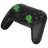 eXtremeRate Clear Light Green Replacement 3D Joystick Thumbsticks, Analog Thumb Sticks with Phillips Screwdriver for Nintendo Switch Pro Controller - KRM551