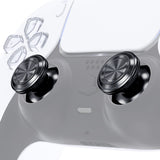 eXtremeRate Custom Black Metal Thumbsticks for PS5 Controller, Replacement Aluminum Analog Stick Joystick for PS4 Controller - Controller NOT Included - JPFC007