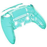 eXtremeRate Emerald Green Custom Back Housing Bottom Shell Compatible with ps5 Edge Controller, DIY Replacement Back Shell Cover Compatible with ps5 Edge Controller - DQZEGM005