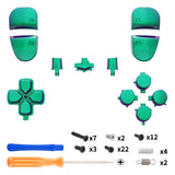 eXtremeRate Replacement D-pad R1 L1 R2 L2 Triggers Share Options Home Face Buttons Compatible with ps5 Edge Controller, Chameleon Green Purple Full Set Buttons Compatible with ps5 Edge Controller - JXTEGP010