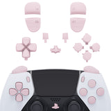 eXtremeRate Replacement D-pad R1 L1 R2 L2 Triggers Share Options Home Face Buttons Compatible with ps5 Edge Controller, Cherry Blossoms Pink Full Set Buttons Compatible with ps5 Edge Controller - JXTEGP009