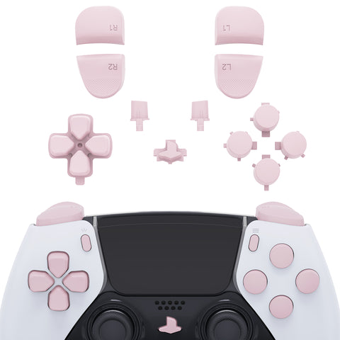 eXtremeRate Replacement D-pad R1 L1 R2 L2 Triggers Share Options Home Face Buttons Compatible with ps5 Edge Controller, Cherry Blossoms Pink Full Set Buttons Compatible with ps5 Edge Controller - JXTEGP009