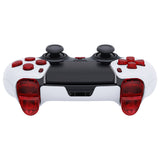 eXtremeRate Replacement D-pad R1 L1 R2 L2 Triggers Share Options Home Face Buttons Compatible with ps5 Edge Controller, Clear Red Full Set Buttons Compatible with ps5 Edge Controller - JXTEGM006