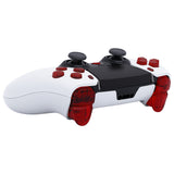 eXtremeRate Replacement D-pad R1 L1 R2 L2 Triggers Share Options Home Face Buttons Compatible with ps5 Edge Controller, Clear Red Full Set Buttons Compatible with ps5 Edge Controller - JXTEGM006