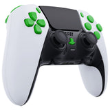 eXtremeRate Replacement D-pad R1 L1 R2 L2 Triggers Share Options Home Face Buttons Compatible with ps5 Edge Controller, Green Full Set Buttons Compatible with ps5 Edge Controller - JXTEGP011