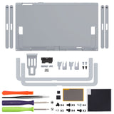 eXtremeRate Replacement DIY Rear Back Plate for Nintendo Switch 2 Handheld Console  (Without Kickstand) - New Hope Gray - GLTNTM011