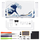 eXtremeRate Replacement DIY Rear Back Plate for Nintendo Switch 2 Handheld Console  (Without Kickstand) - The Great Wave - GLTNTT001