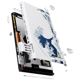 eXtremeRate Replacement DIY Rear Back Plate for Nintendo Switch 2 Handheld Console  (Without Kickstand) - The Great Wave - GLTNTT001