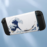 eXtremeRate Replacement DIY Rear Back Plate for Nintendo Switch 2 Handheld Console  (Without Kickstand) - The Great Wave - GLTNTT001