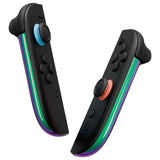 eXtremeRate Replacement Decorative Strips for Joycon 2 of Nintendo Switch 2 - Chameleon Green Purple - CULNTP002