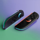 eXtremeRate Replacement Decorative Strips for Joycon 2 of Nintendo Switch 2 - Chameleon Green Purple - CULNTP002