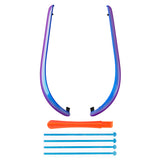 eXtremeRate Replacement Decorative Strips for Joycon 2 of Nintendo Switch 2 - Chameleon Purple Blue - CULNTP001