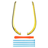 eXtremeRate Replacement Decorative Strips for Joycon 2 of Nintendo Switch 2 - Chrome Gold - CULNTD001