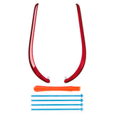 eXtremeRate Replacement Decorative Strips for Joycon 2 of Nintendo Switch 2 - Chrome Red - CULNTD003