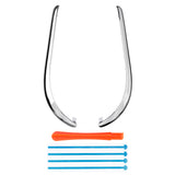 eXtremeRate Replacement Decorative Strips for Joycon 2 of Nintendo Switch 2 - Chrome Silver - CULNTD002