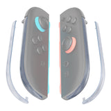 eXtremeRate Replacement Decorative Strips for Joycon 2 of Nintendo Switch 2 - Clear Glacier Blue - CULNTM003