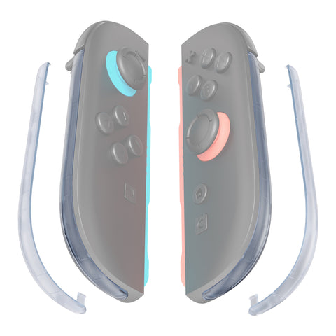 eXtremeRate Replacement Decorative Strips for Joycon 2 of Nintendo Switch 2 - Clear Glacier Blue - CULNTM003