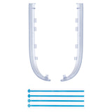 eXtremeRate Replacement Decorative Strips for Joycon 2 of Nintendo Switch 2 - Clear Glacier Blue - CULNTM003
