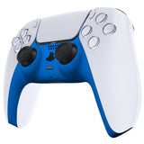 eXtremeRate Blue Decorative Trim Shell Compatible with ps5 Controller, DIY Replacement Clip Shell, Custom Plates Cover Compatible with ps5 Controller w/ Accent Rings - GPFP3005