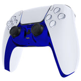eXtremeRate Chrome Blue Decorative Trim Shell Compatible with ps5 Controller, DIY Replacement Clip Shell, Custom Plates Cover Compatible with ps5 Controller with Accent Rings - GPFD4004