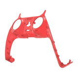eXtremeRate Clear Red Decorative Trim Shell for PS5 Controller, DIY Replacement Clip Shell for PS5 Controller, Custom Plates Cover for PS5 Controller w/ Accent Rings - GPFM5002