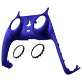 eXtremeRate Cobalt Blue Decorative Trim Shell Compatible with ps5 Controller, DIY Replacement Clip Shell, Custom Plates Cover Compatible with ps5 Controller w/ Accent Rings - GPFP3039