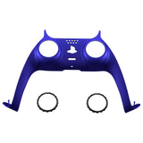 eXtremeRate Cobalt Blue Decorative Trim Shell Compatible with ps5 Controller, DIY Replacement Clip Shell, Custom Plates Cover Compatible with ps5 Controller w/ Accent Rings - GPFP3039