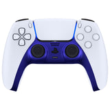 eXtremeRate Cobalt Blue Decorative Trim Shell Compatible with ps5 Controller, DIY Replacement Clip Shell, Custom Plates Cover Compatible with ps5 Controller w/ Accent Rings - GPFP3039