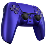 eXtremeRate Cobalt Blue Decorative Trim Shell Compatible with ps5 Controller, DIY Replacement Clip Shell, Custom Plates Cover Compatible with ps5 Controller w/ Accent Rings - GPFP3039