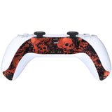 eXtremeRate Demons and Monsters Patterned Decorative Trim Shell Compatible with ps5 Controller, DIY Replacement Clip Shell, Custom Plates Cover Compatible with ps5 Controller with Accent Rings - GPFS2006