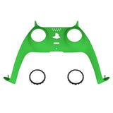 eXtremeRate Green Decorative Trim Shell Compatible with ps5 Controller, DIY Replacement Clip Shell, Custom Plates Cover Compatible with ps5 Controller w/ Accent Rings - GPFP3006