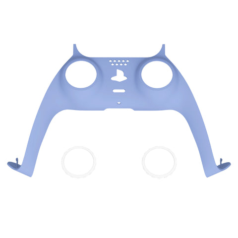 eXtremeRate Light Violet Decorative Trim Shell Compatible with ps5 Controller, DIY Replacement Clip Shell, Custom Plates Cover Compatible with ps5 Controller w/ Accent Rings - GPFP3015